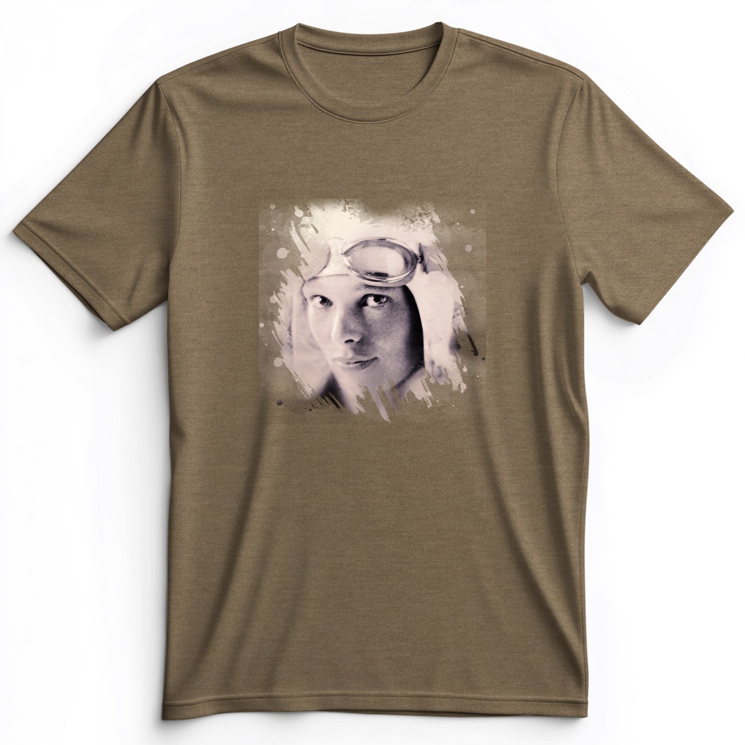 Amelia Earhart in Color Premium Tee