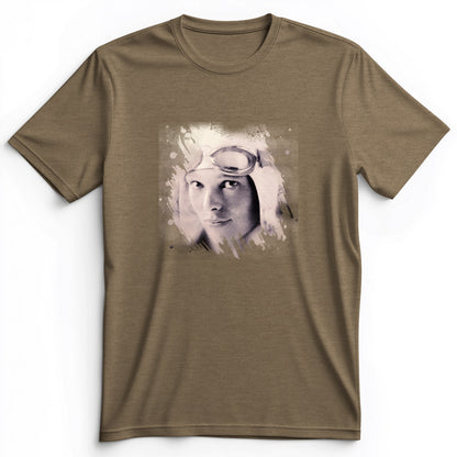 Amelia Earhart in Color Premium Tee