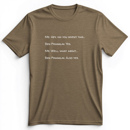 Ben Franklin Inventor Premium Tee