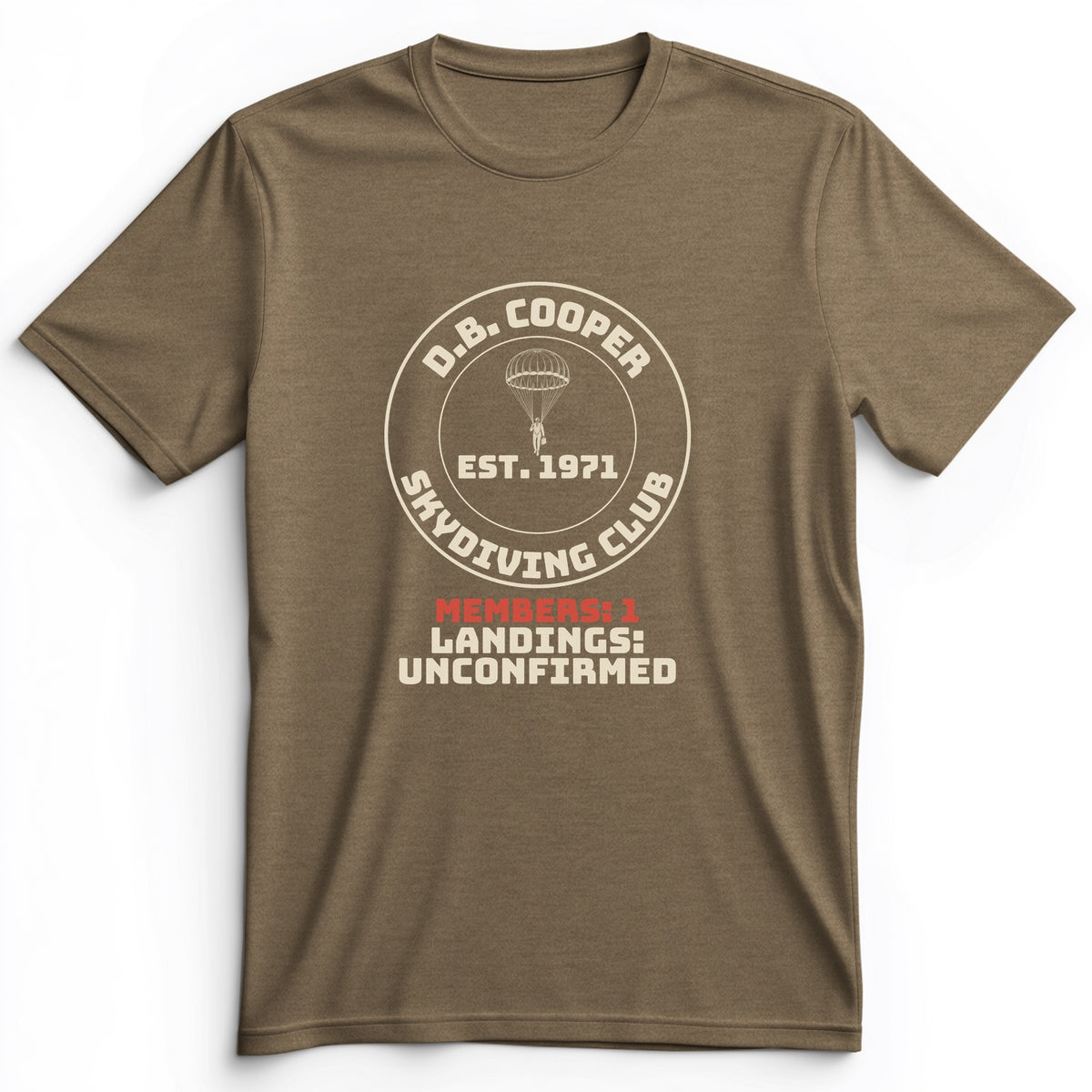 DB Cooper Skydiving Club Premium Tee