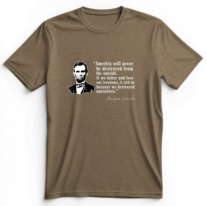 Destroyed Ourselves Lincoln Premium Tee
