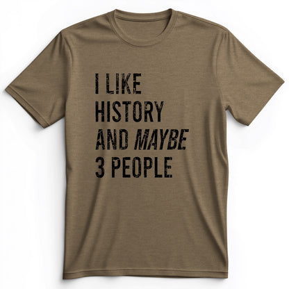 I Like History And Maybe 3 People Premium Tee