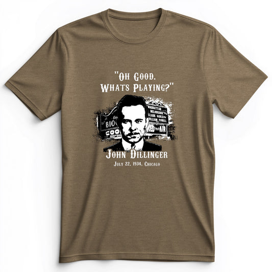 John Dillinger Let's Go To Movies Premium Tee