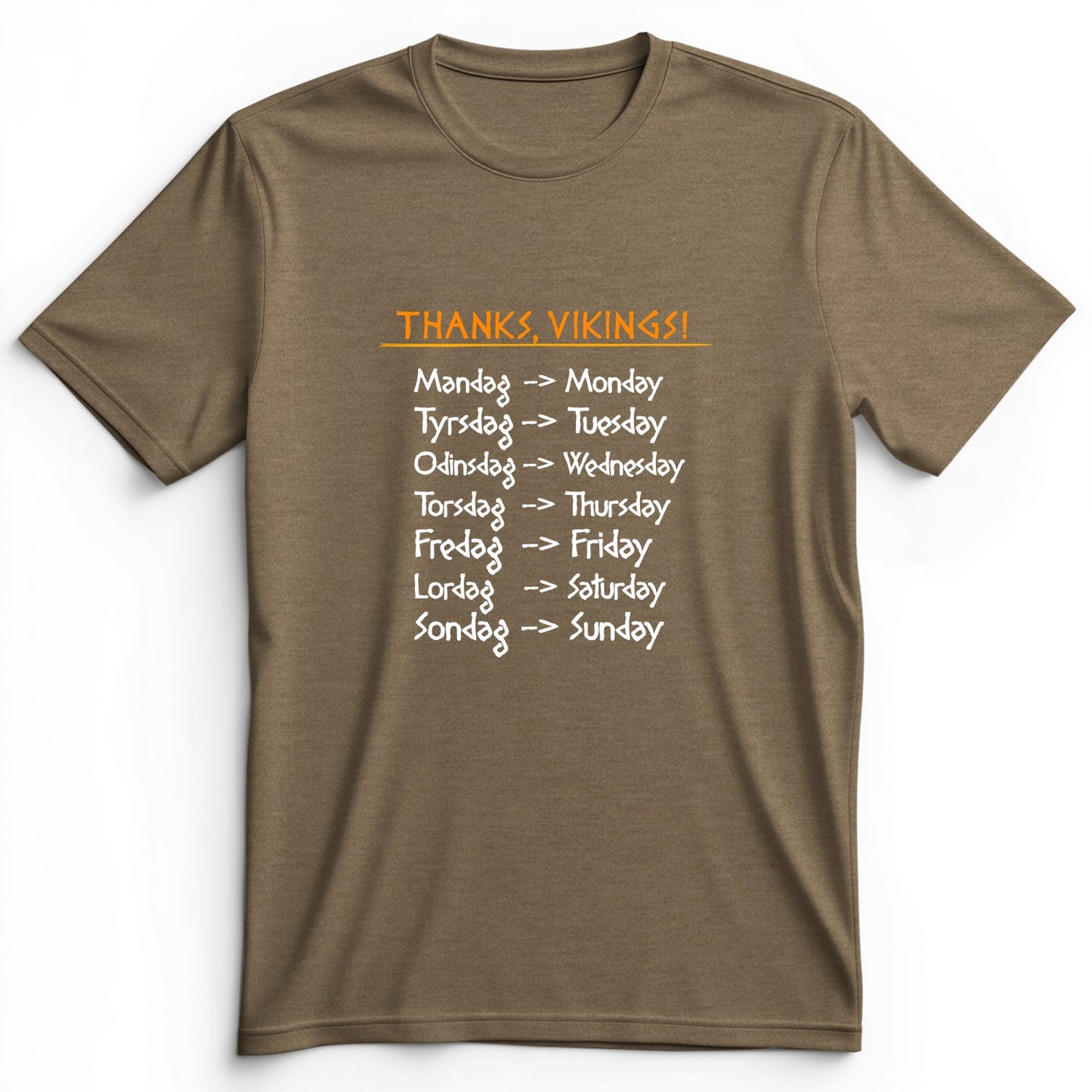 Nordic Gods Days Of The Week Premium Tee