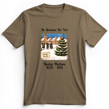 Puritans Banned Xmas Boston Premium Tee
