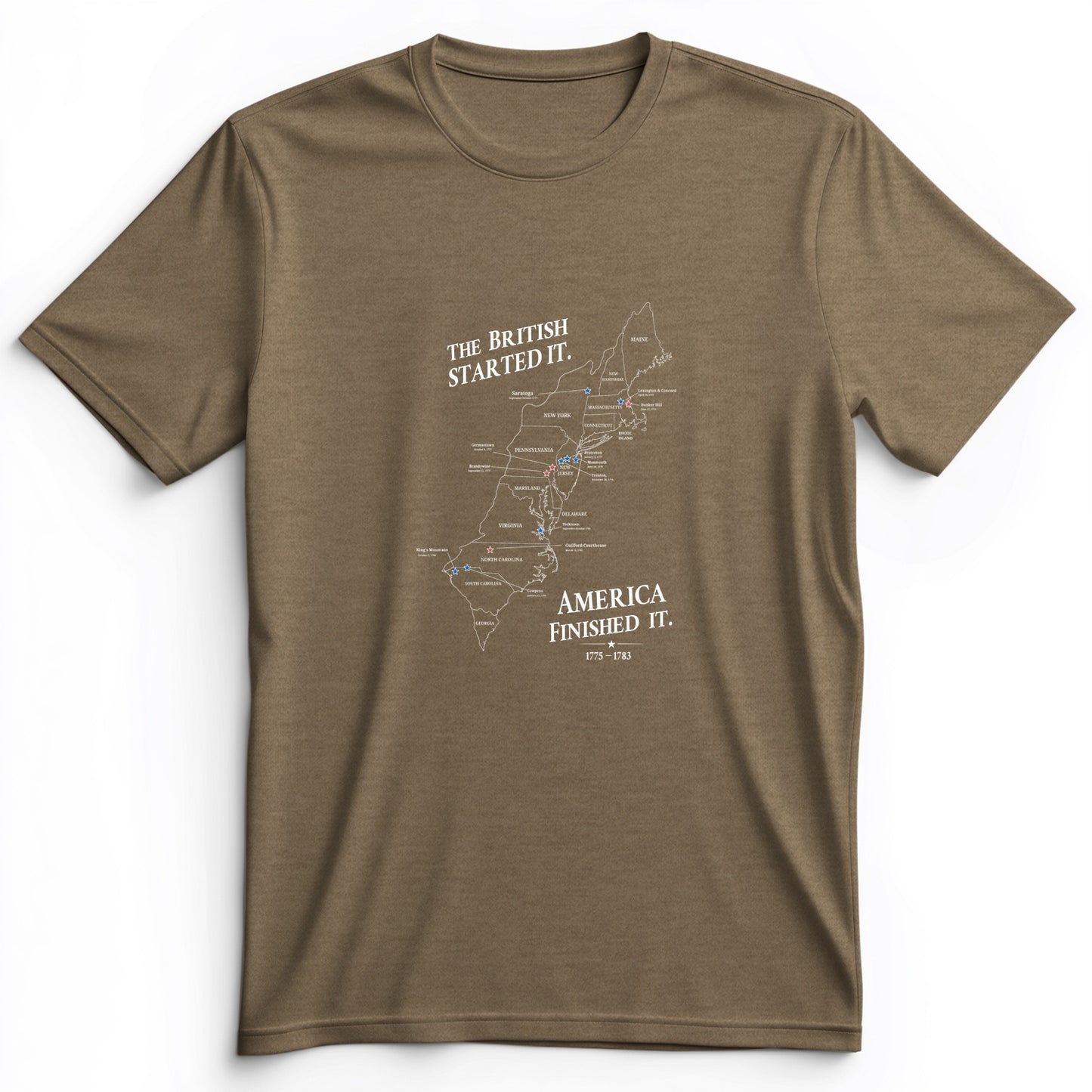 Revolutionary War Map Premium Tee