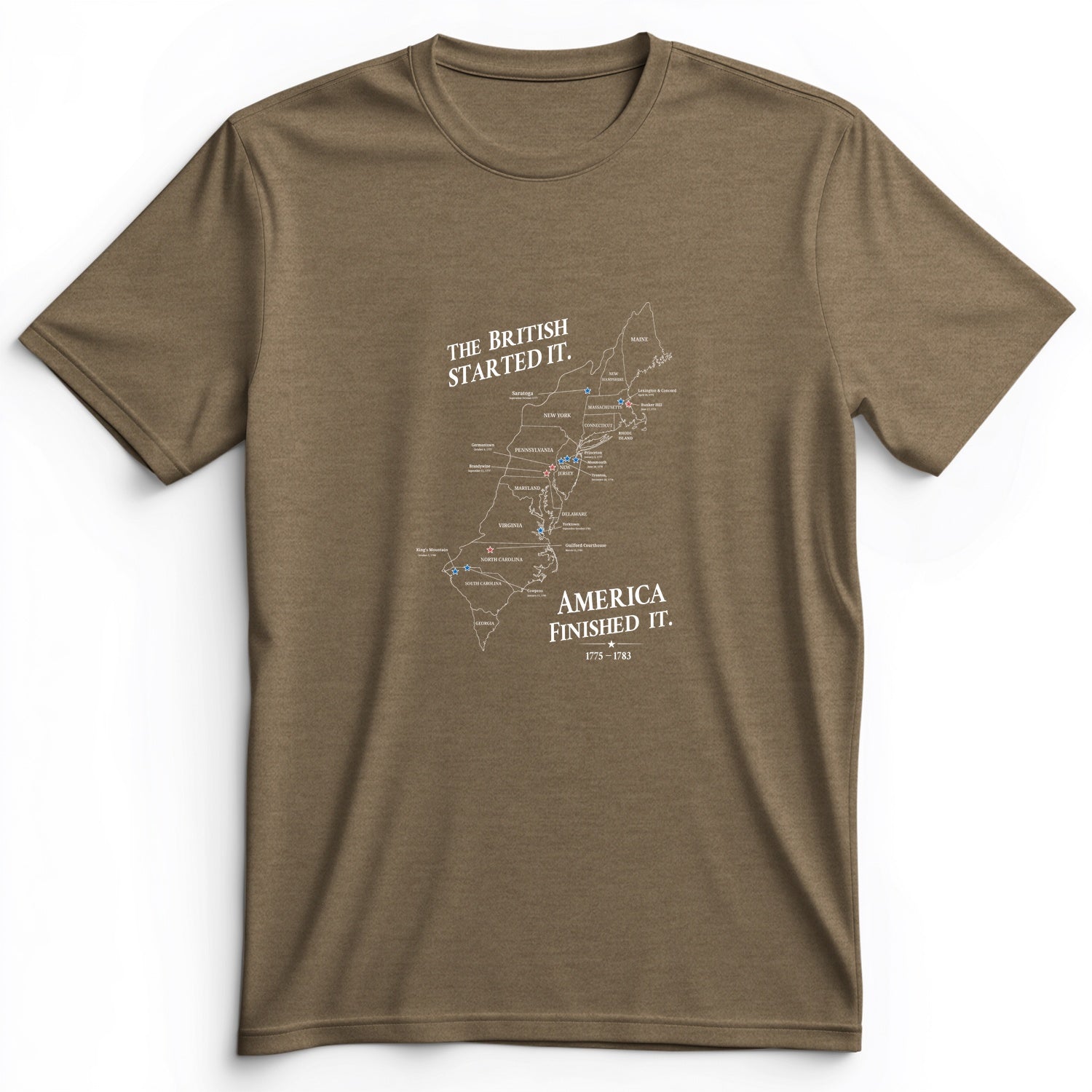 Revolutionary War Map Premium Tee