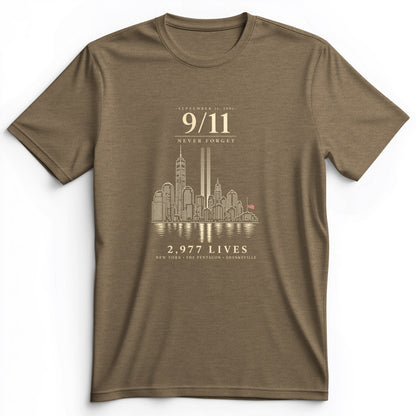September 11 Never Forget Premium Tee