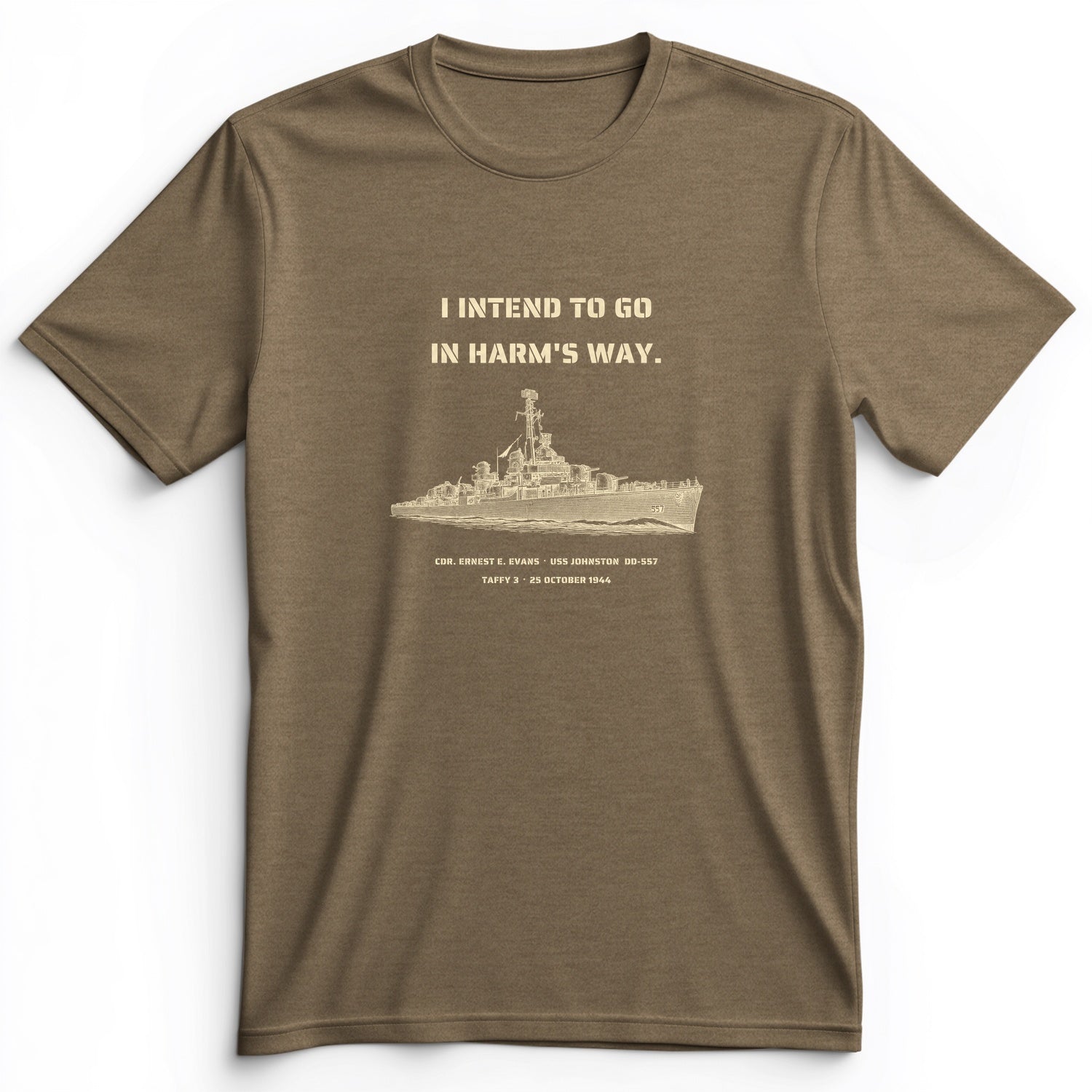 USS Johnston In Harms Way Premium Tee
