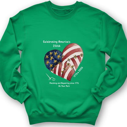 250th Heart Sweatshirt
