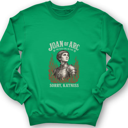 Joan of Arc Girl on Fire Sweatshirt