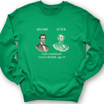 Lincoln Style Consultant Grace Bedell Crewneck