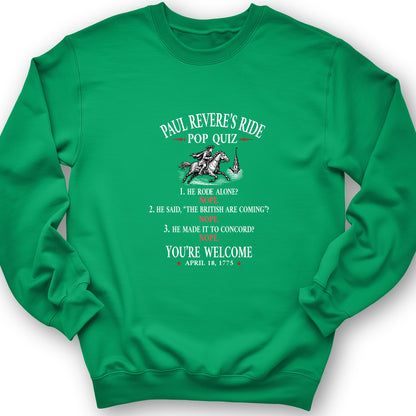 Paul Revere Quiz Crewneck