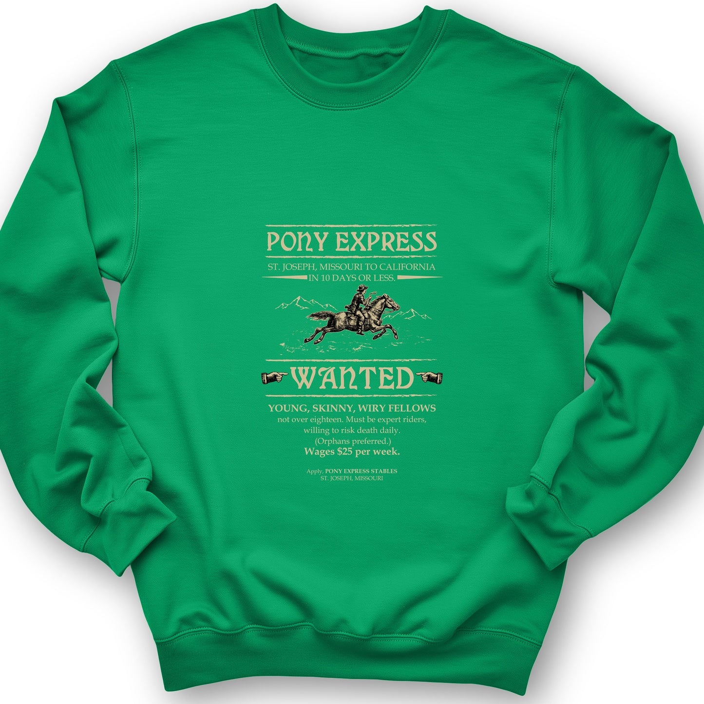 Pony Express Poster Sweatshirt