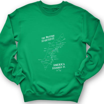 Revolutionary War Map Sweatshirt