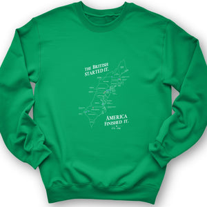 Revolutionary War Map Crewneck