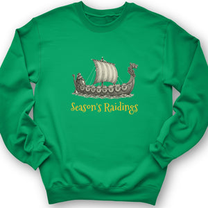 Seasons Raidings Viking Christmas Crewneck