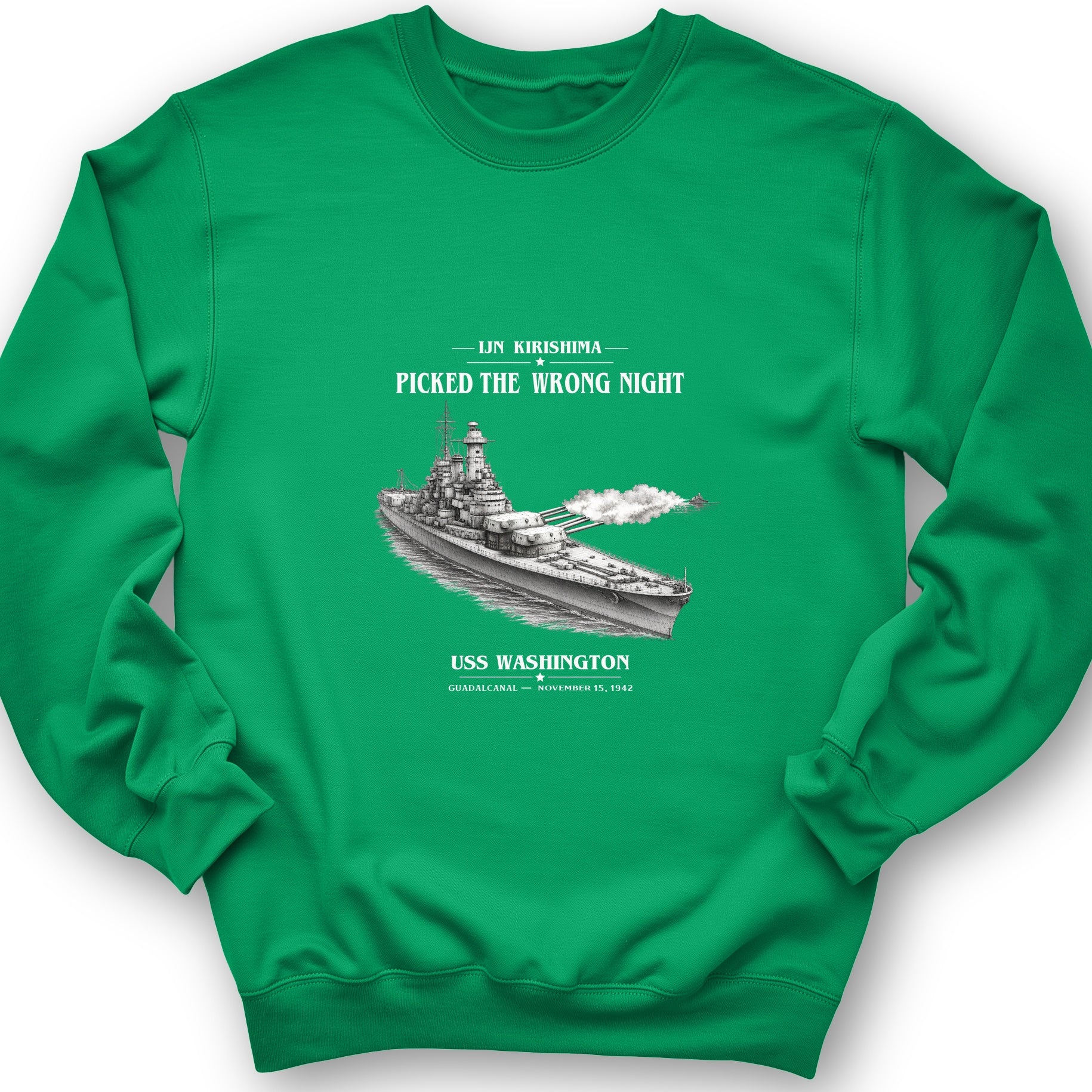 USS Washington at Guadalcanal Sweatshirt