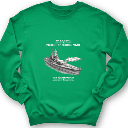 USS Washington at Guadalcanal Sweatshirt