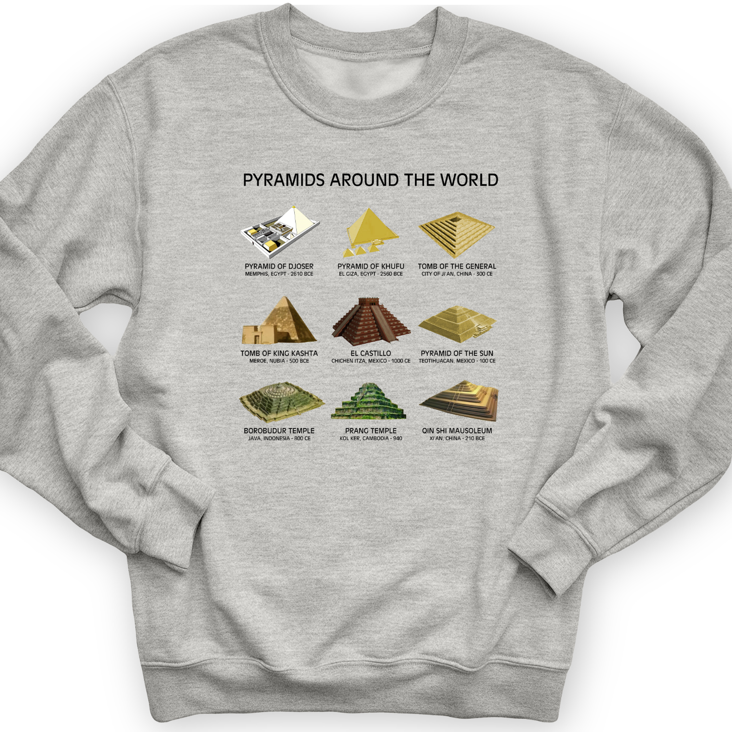 Pyramids Of The World Crewneck