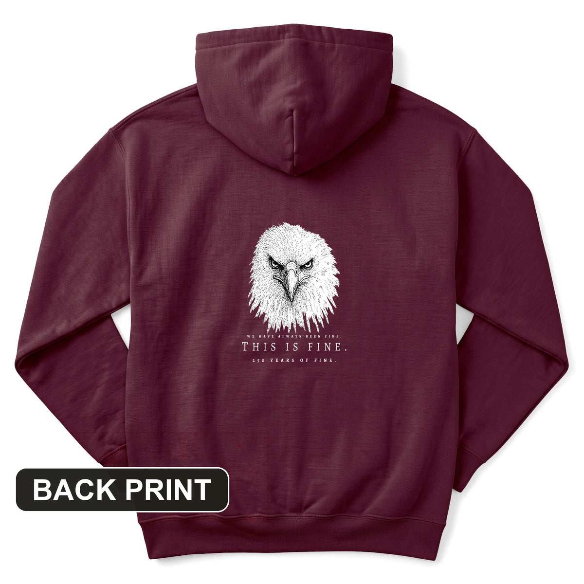 250 Years of Fine Back Print Hoodie