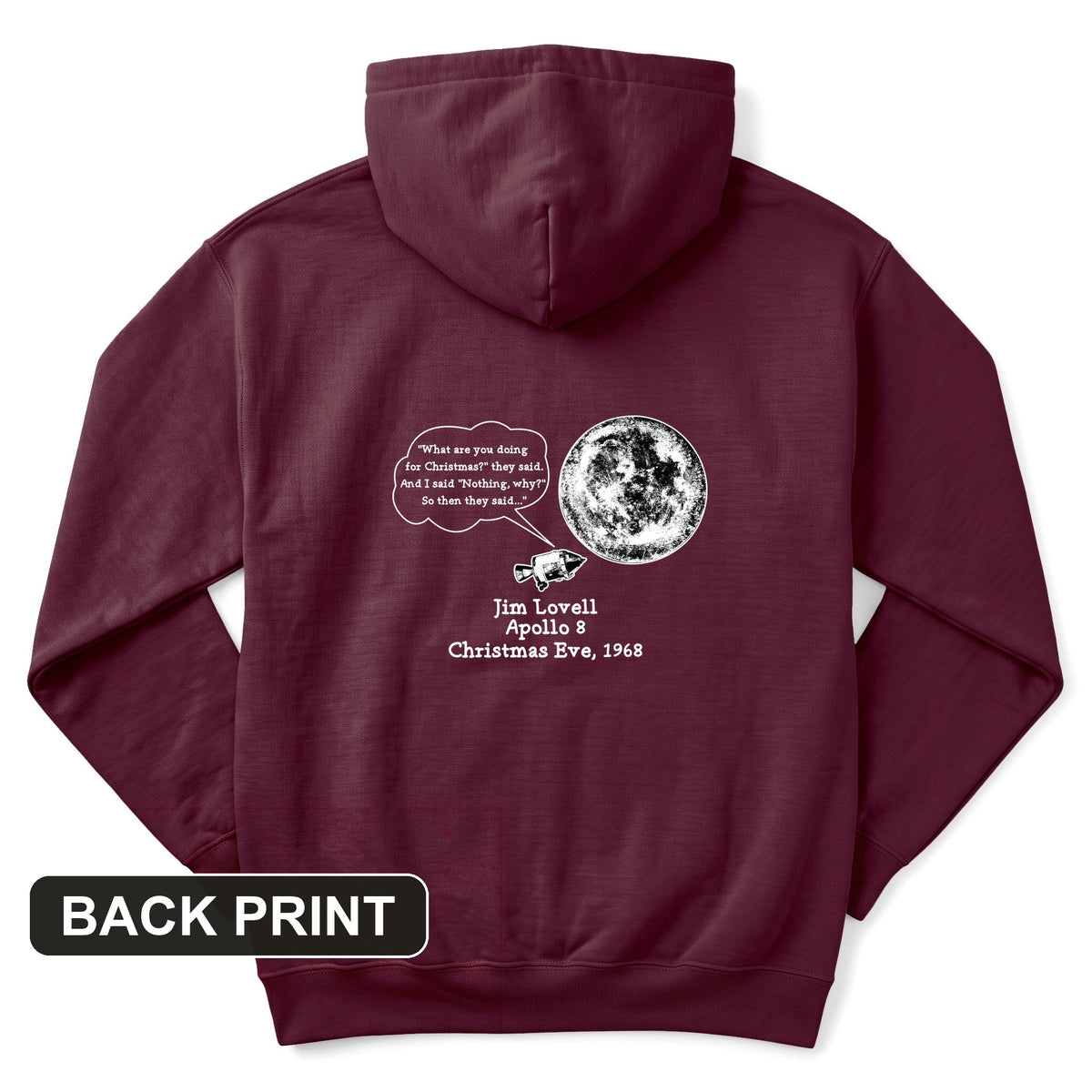 Apollo 8 Back Print Hoodie
