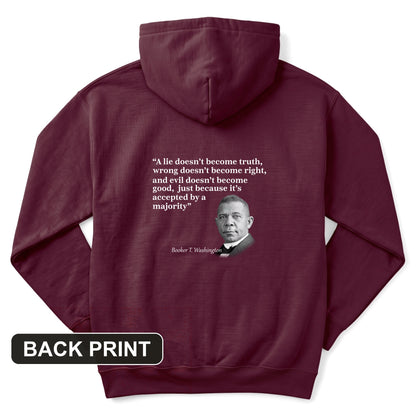 Booker T Washington Back Print Hoodie