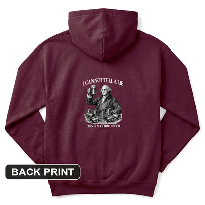 Cannot Tell a Lie Back Print Hoodie