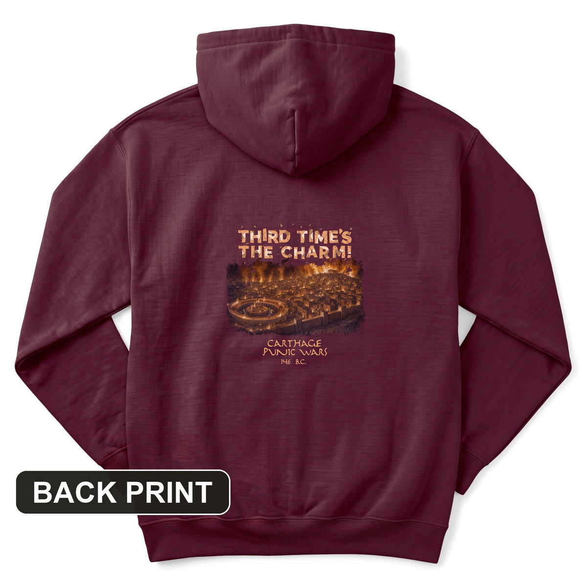 Carthage Back Print Hoodie