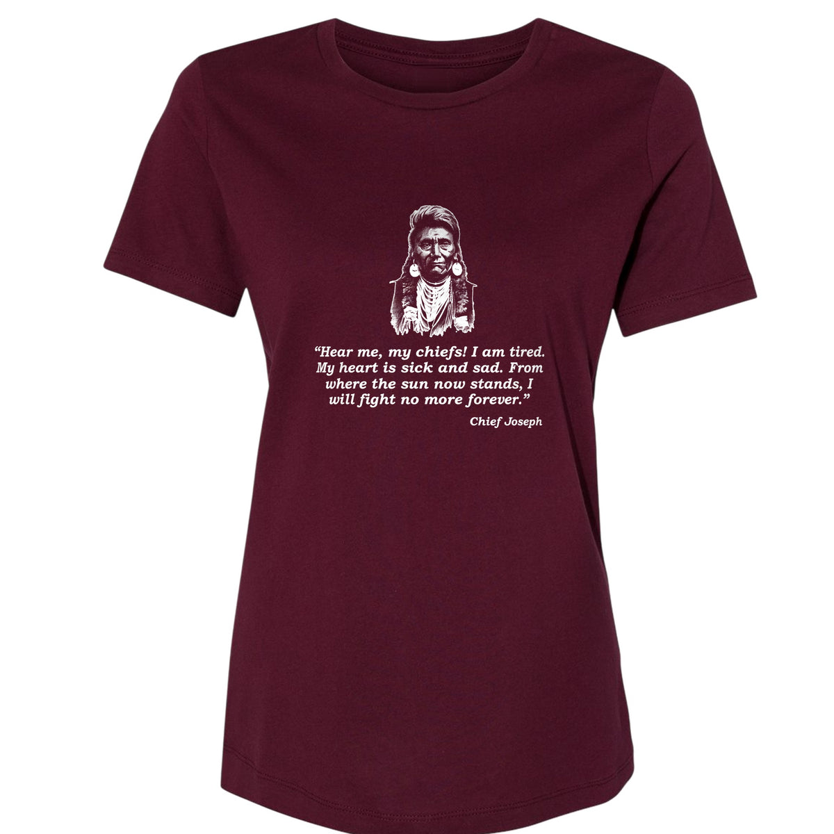 Chief Joseph Fight No More Women's T-Shirt