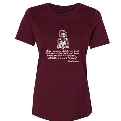 Chief Joseph Fight No More Women's T-Shirt