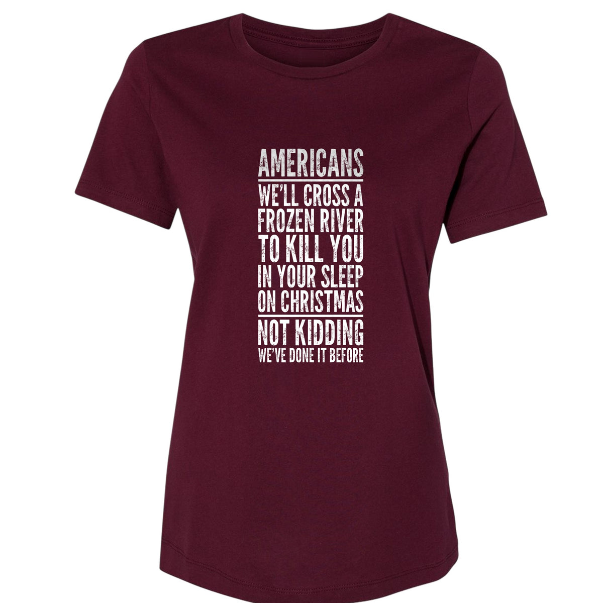 Cross A River On Xmas Women's T-Shirt