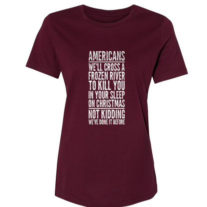 Cross A River On Xmas Women's T-Shirt