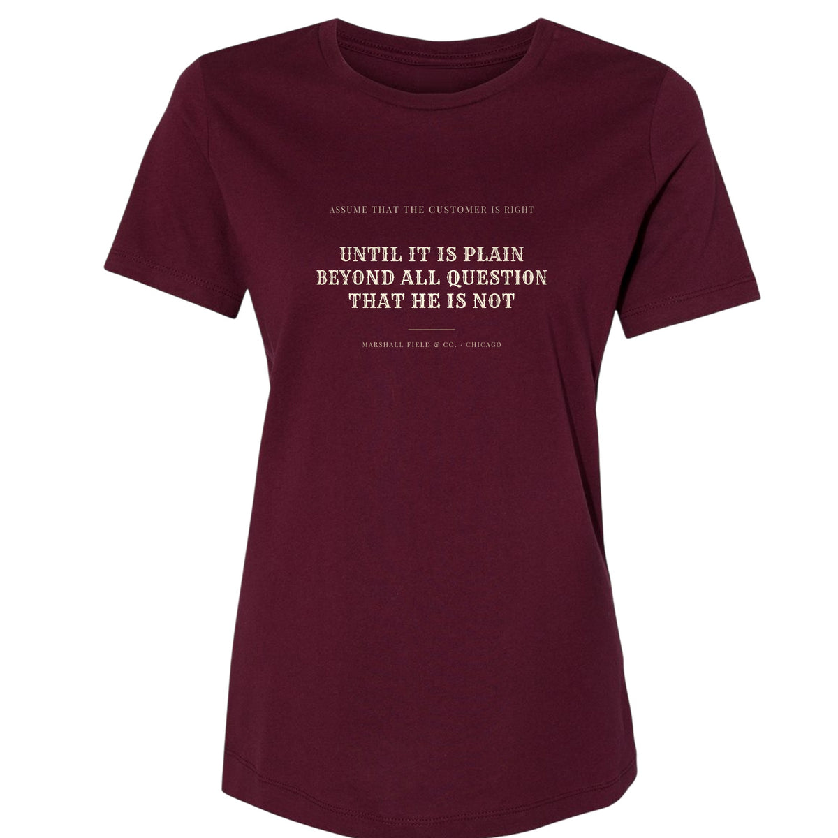 Customer Is Always Right Until Women's T-Shirt