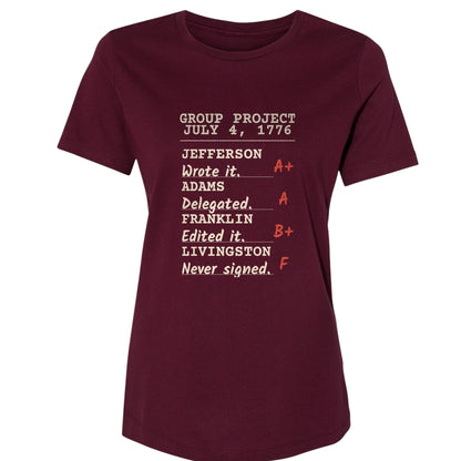 Declaration Of Independence Group Project Women's T-Shirt