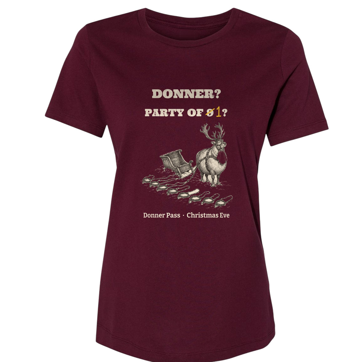 Donner Reindeer Party Of One Women's T-Shirt