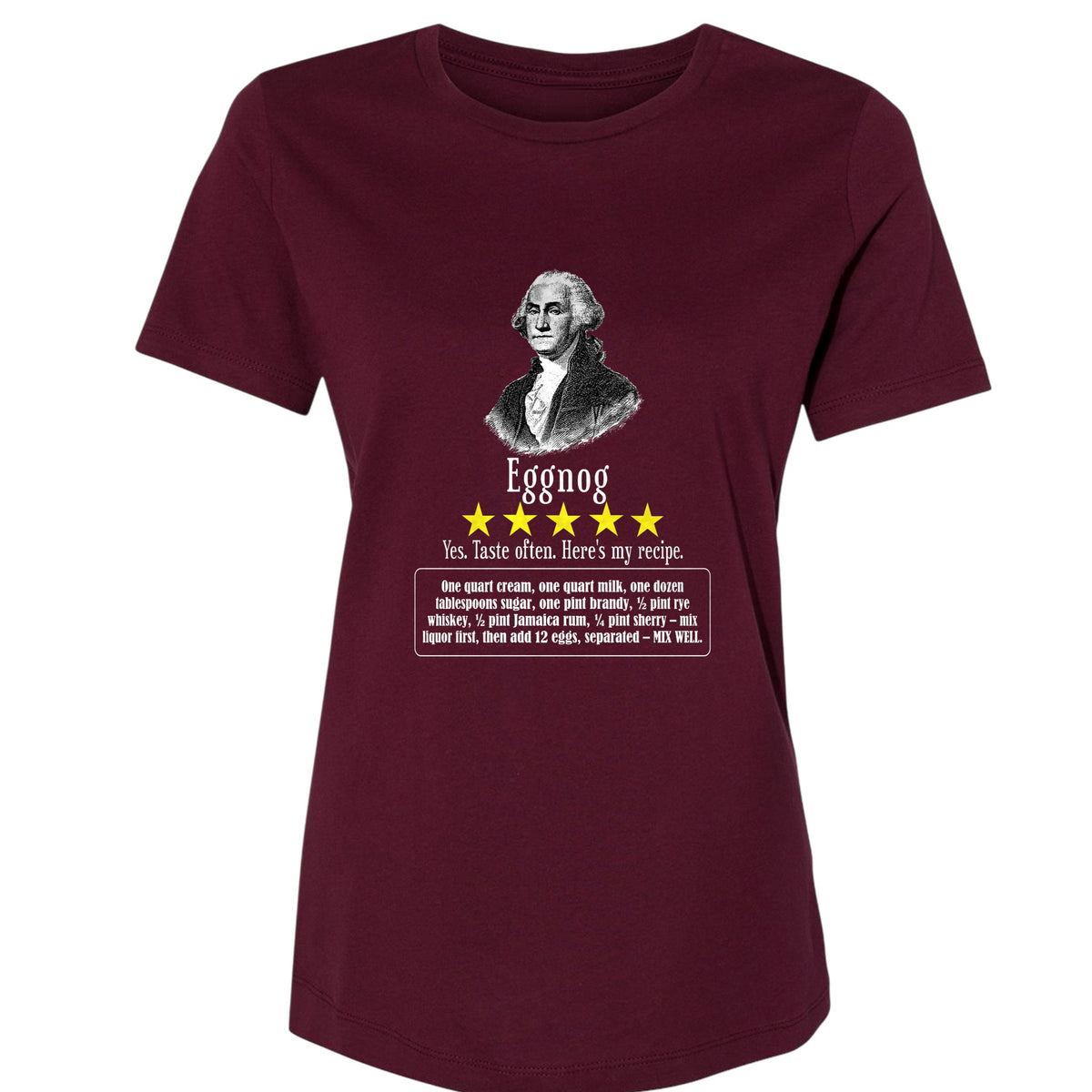 Eggnog George Washington Women's T-Shirt