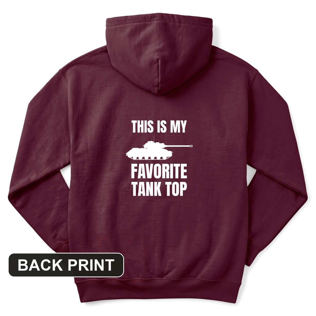 Favorite Tank Top Back Print Hoodie