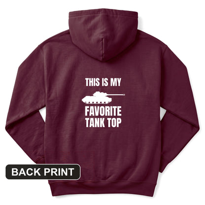 Favorite Tank Top Back Print Hoodie