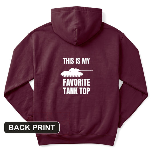 Favorite Tank Top Back Print Hoodie