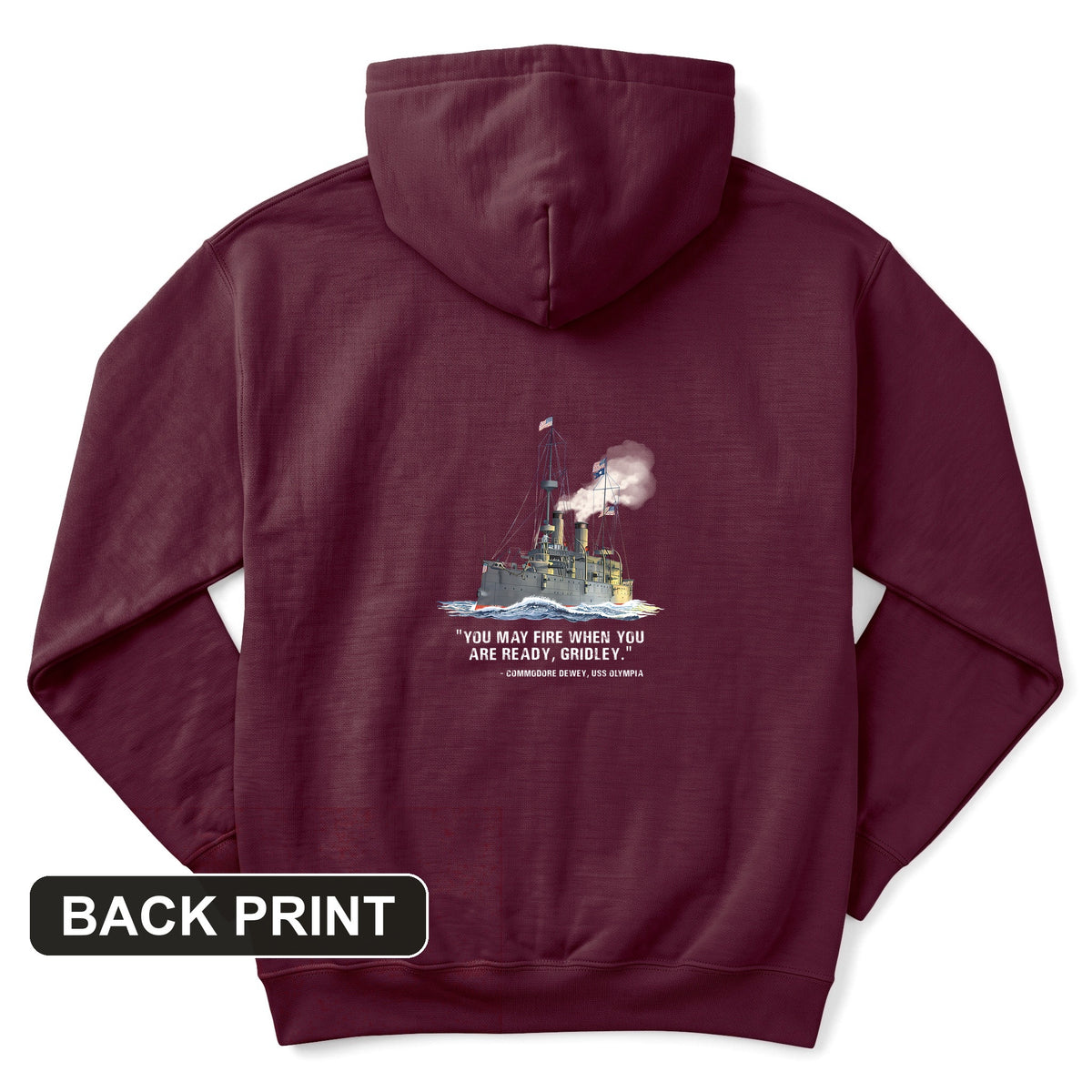 Fire When Ready Back Print Hoodie