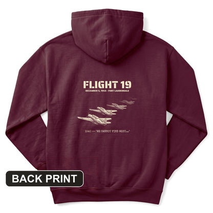 Flight 19 - Still Out There Back Print Hoodie
