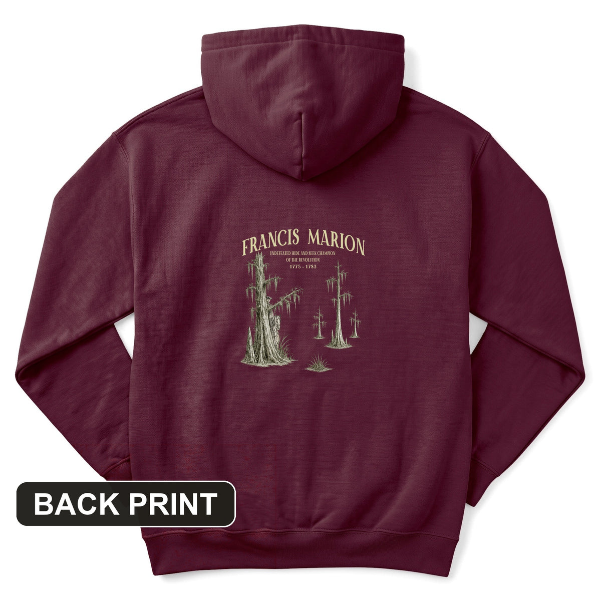 Francis Marion Back Print Hoodie
