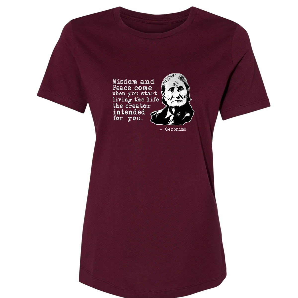 Geronimo Wisdom And Peace Women's T-Shirt