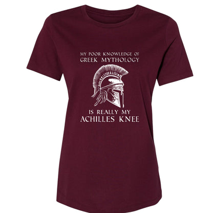 Greek Mythology Achilles Knee Women's T-Shirt
