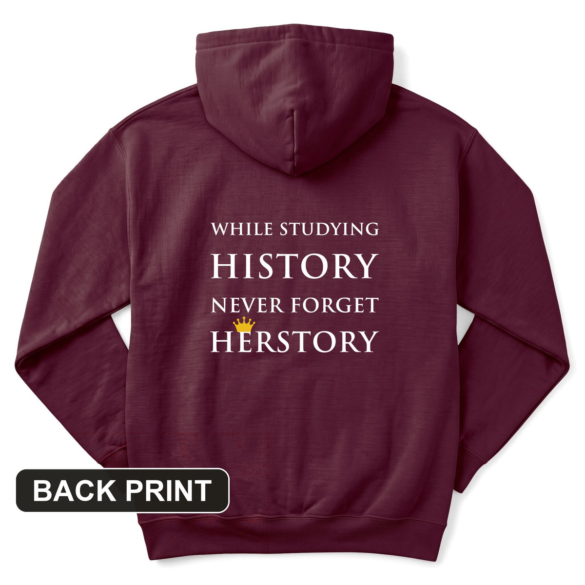 Herstory Back Print Hoodie