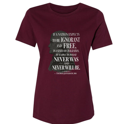 Ignorant and Free Women's T-Shirt