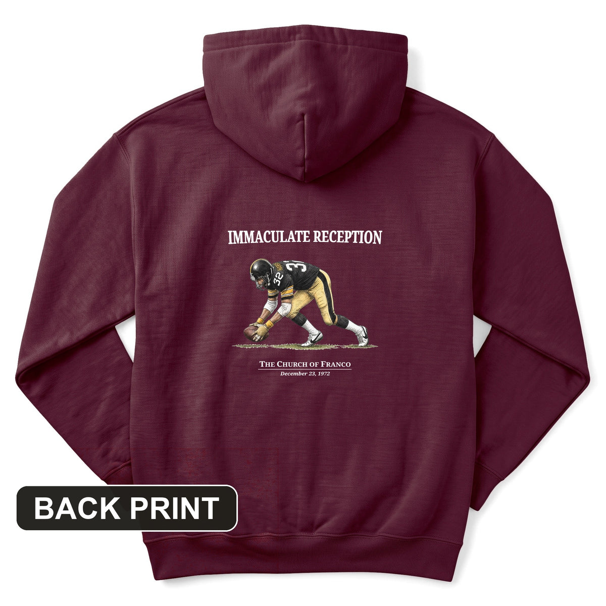 Immaculate Reception Back Print Hoodie