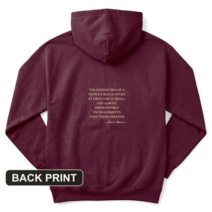 Imperceptible Encroachments Back Print Hoodie