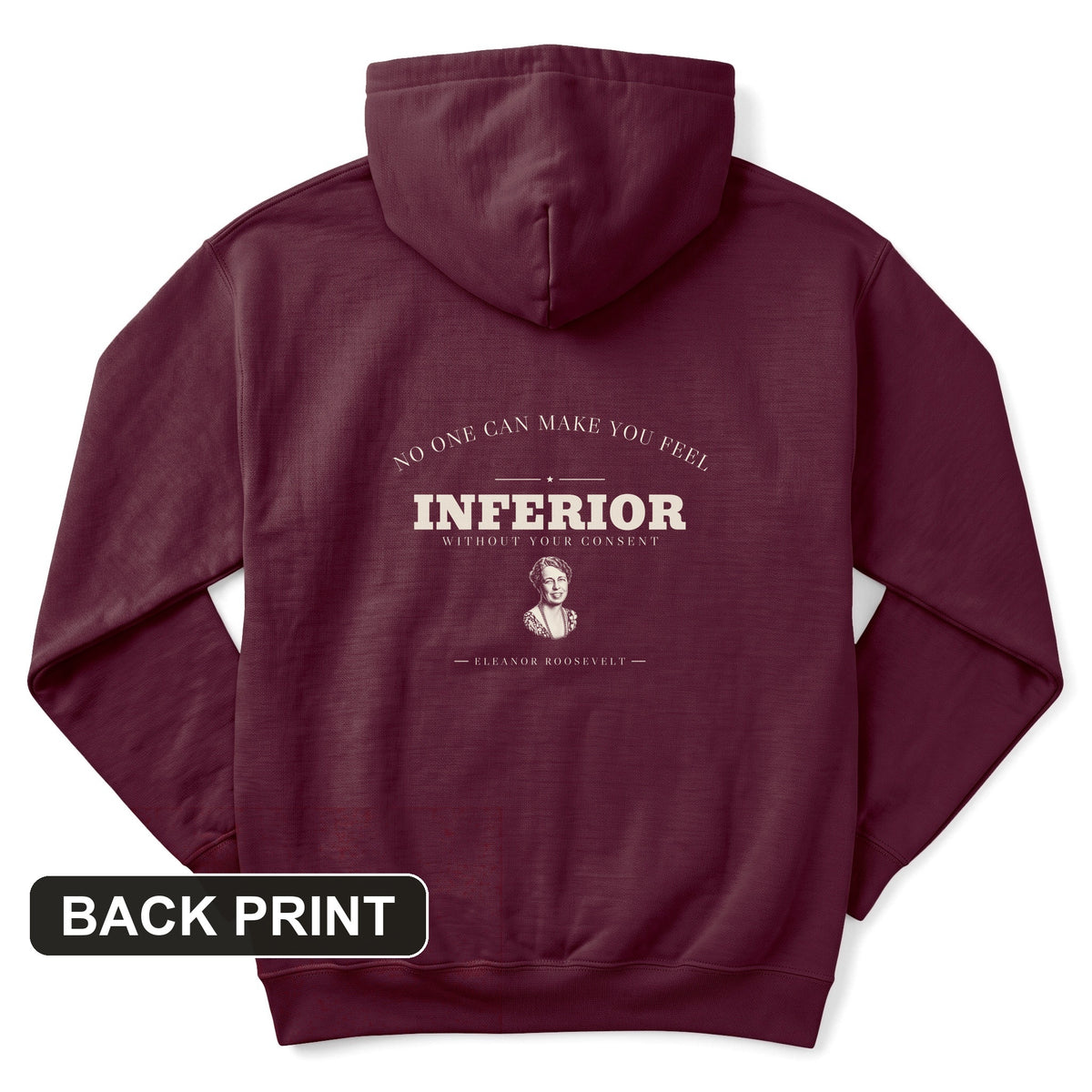 Inferior Without Your Consent Back Print Hoodie